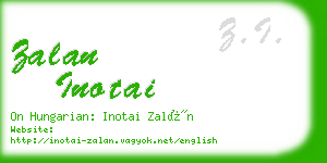 zalan inotai business card